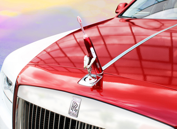 Emmi®- dent Metallic - ultrahangos fogkefe - Rolls Royce Red limitált kiadás