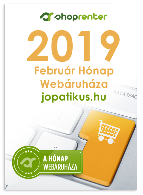 A Hónap Webáruháza 2019 február - jopatikus.hu