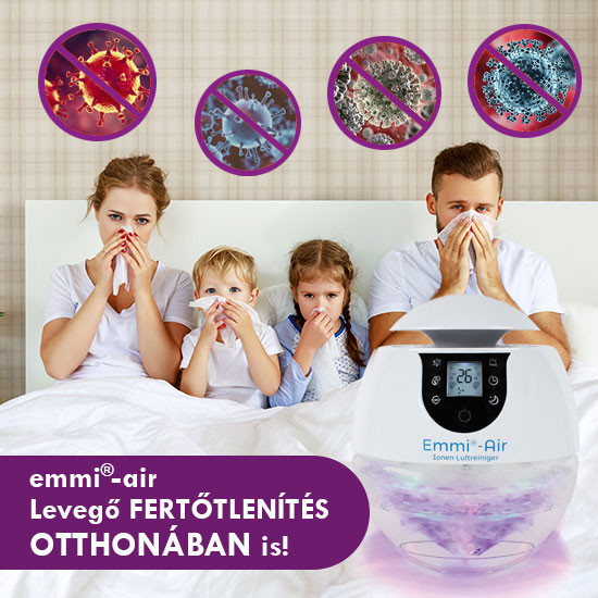 Levegő fertőtlenítés otthonában - emmi-air