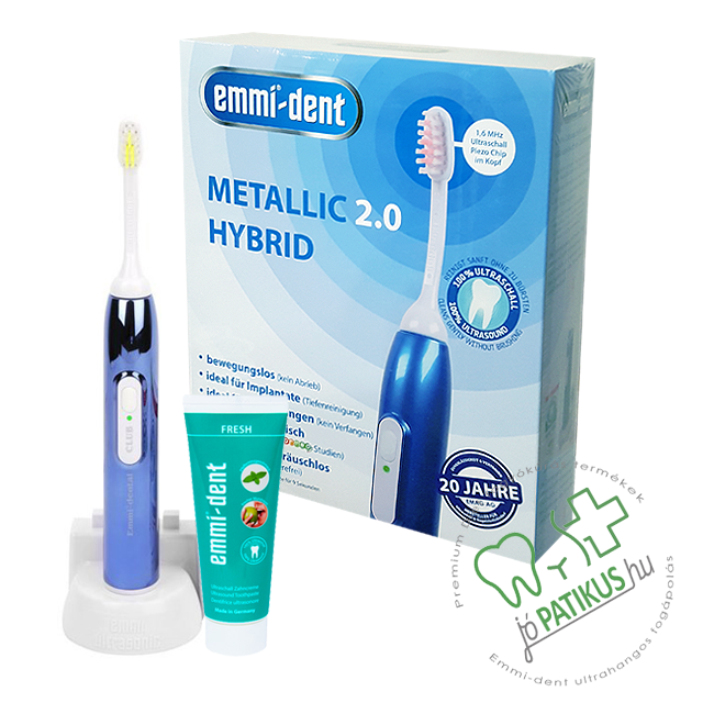 Emmi®- dent Metallic 2.0 Hybrid - ultrahangos fogkefe - jopatikus.hu