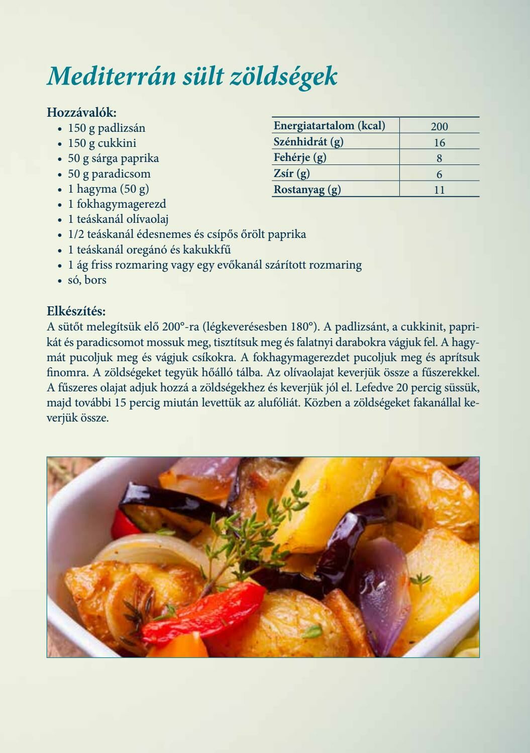 Diétás receptek - Mediterrán sült zöldségek - jópatikus