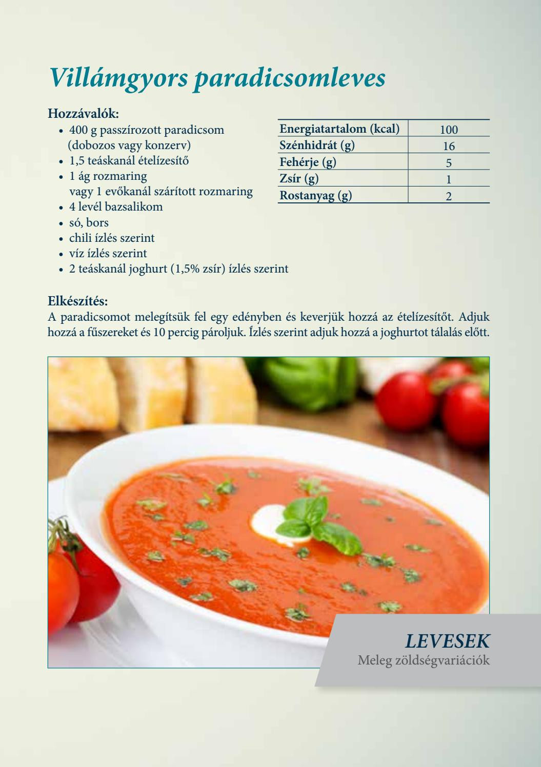 Diétás receptek - paradicsomleves - jópatikus