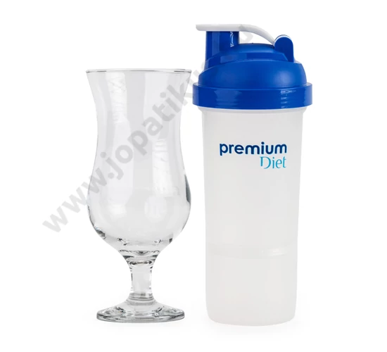 premium diet, koktélpohár, shaker